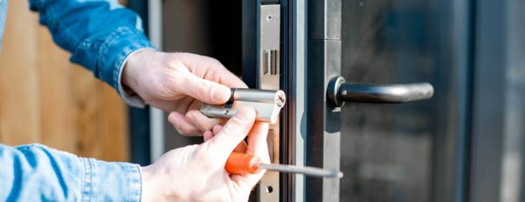 locksmith testing old cylinder lock