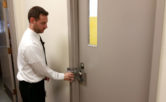 locksmith testing office door lock